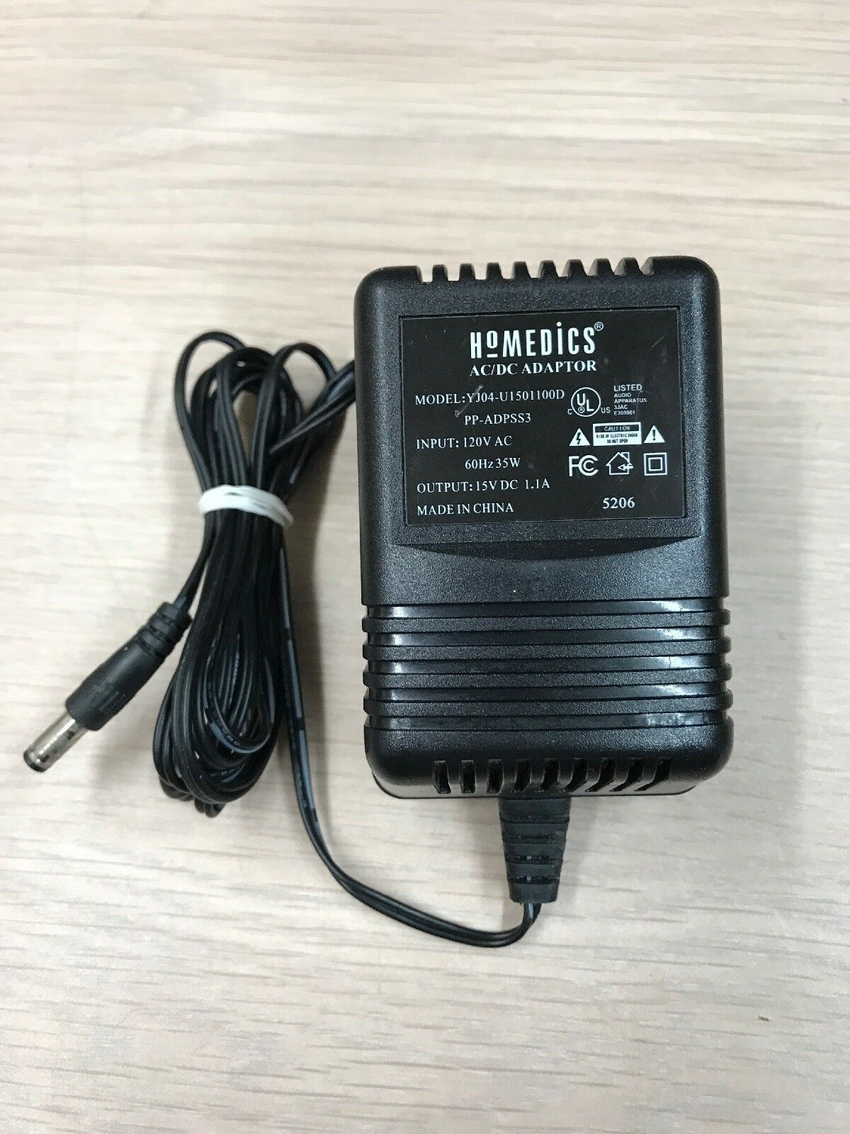 *Brand NEW* Homedics YJ04-U1501100D PP-ADPSS3 15VDC 1.1A AC Adapter Power Supply *Brand NEW* Homedics YJ04-U1501100D PP-ADPSS3 15VDC 1.1A AC Adapter Power Supply
